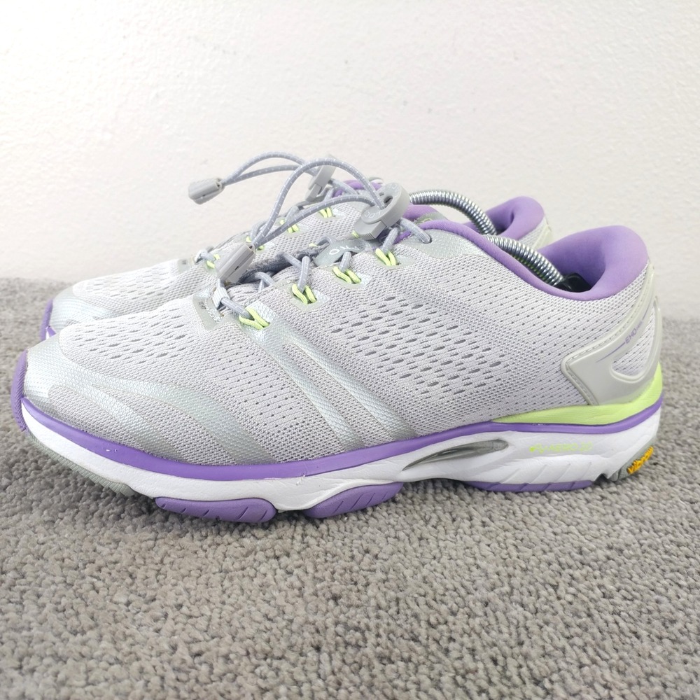 Abeo Sierra Aero 2.0 Womens 9.5 Athletic Sneakers Gray Purple Vibram Low Top